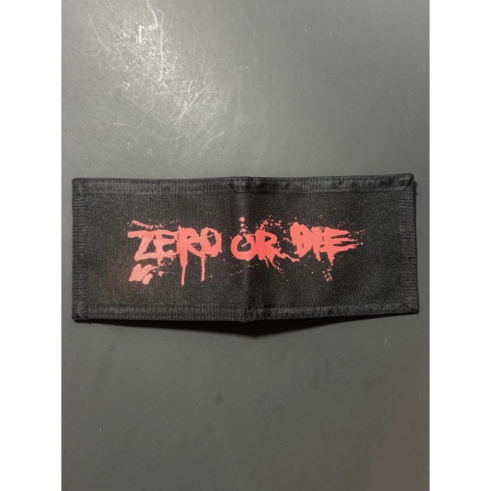 Y2K ZERO‎ Skateboarding Black Canvas Wallet
